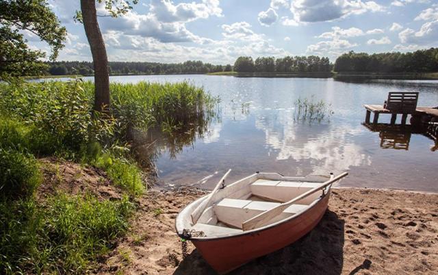Domwigierski Pl -Jeziorki -Gr- Comfort-Ferienhaus-Polen - Wlasna Linia Brzegowa I Sauna Wysoki Most  ภายนอก รูปภาพ